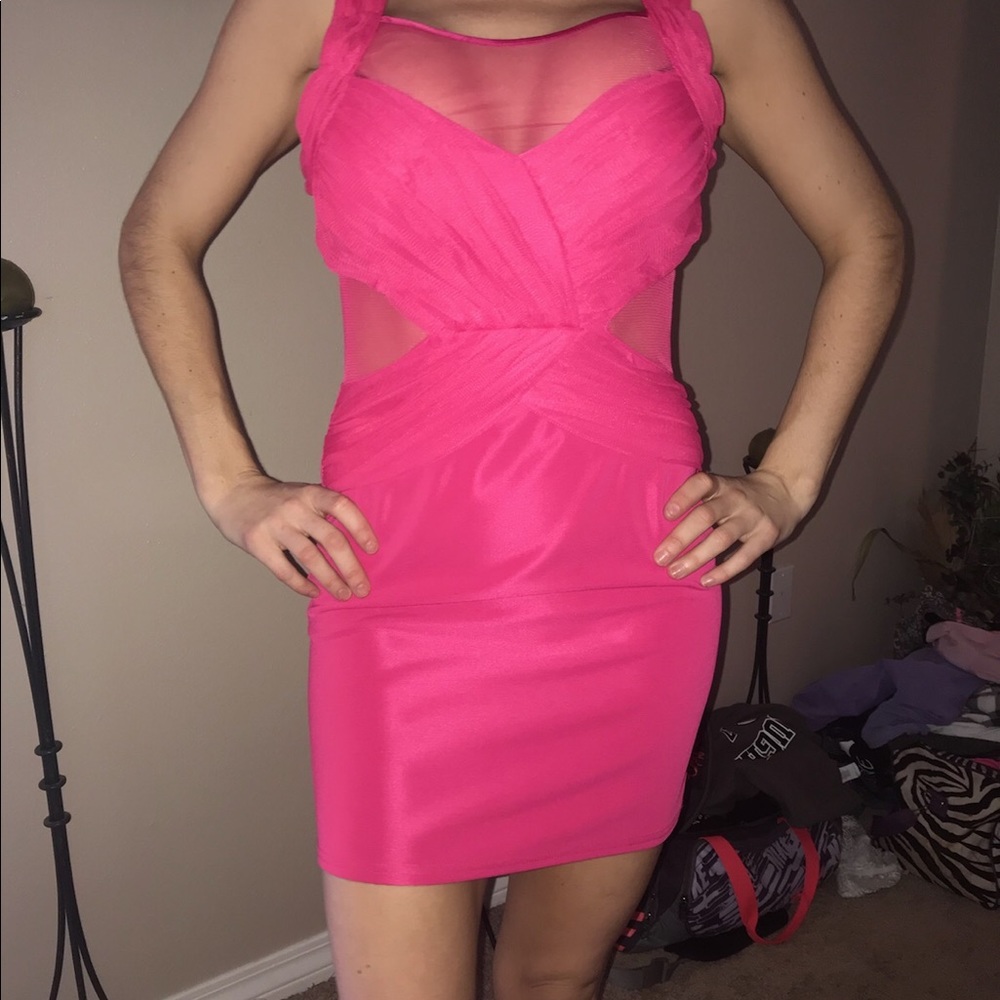 Hot pink sexy dress!